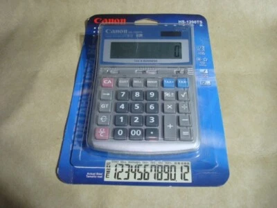 Canon HS-1200TS Desktop Calculator 12-Digit LCD on Card -#3 - Image 1 of 2