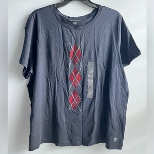 Tommy Hilfiger Mujer Talla Grande Argyle Camiseta Talla 1X - Imagen 1 de 8