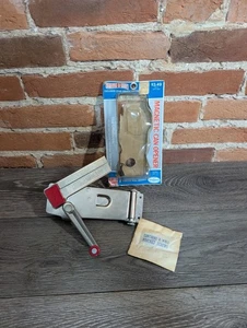 Vtg Swing A Way Wall Mounted Can Opener USA #607-21 Red Chrome - Picture 1 of 4