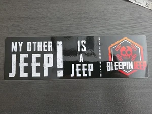 Mein anderer Jeep ist ein Jeep Bleepin Jeep Aufkleber 10"x 3" - Bild 1 von 5
