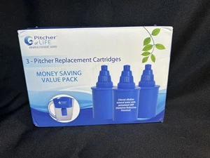 Pitcher of Life Alkaline Mineral Water 3 Pitcher Replacement Filters Cartridges - Picture 1 of 11