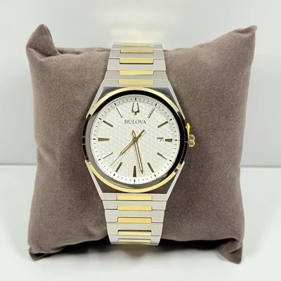 Bulova Classic 98B424 Silver Dial Two Tone Stainless Steel Quartz Men's Watch - Image 1 of 4