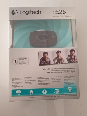 Logitech C525 Webcam, HD 720p,  360° Schwenkradius, NEU, OVP - Bild 1 von 4