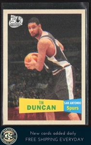 Tim Duncan 2007-08 Topps 1957-58 Variaciones #21 San Antonio Spurs - Imagen 1 de 2
