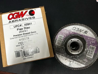 Flap Disc 4 1/2 X 7/8 40 Grit Type27. (Pack Of 10) - Image 1 of 3