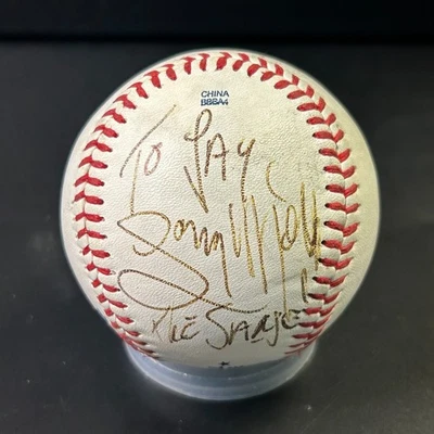 Gary Matthews autografado pessoalmente beisebol Giants Phillies Cubs VER ESCRIVANINHA - Imagem 1 de 4