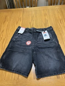 NWT XXL (18) Wrangler Skater Relaxed Denim Jean Shorts Flexible Drawstring - Picture 1 of 19