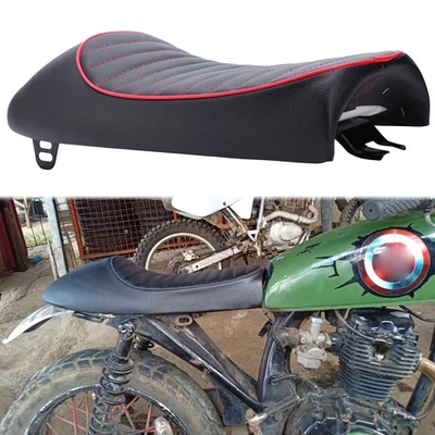 For Suzuki GS 500 550 650 750 800 Cafe Racer Retro Hump Saddle Seat Red-Line - Image 1 of 4