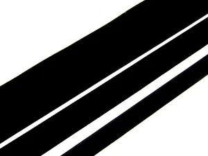 Black Velvet Ribbon - Available in 3 Widths - Price per meter - Picture 1 of 2