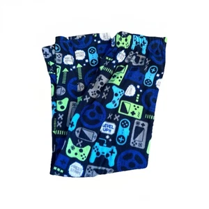 Boys Fleece Gamer Children’s Place Size M 7/8 Pj Pants Blue Green Video Game - Picture 1 of 2