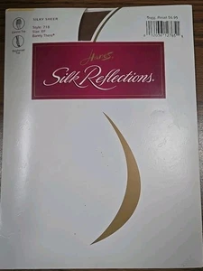 HANES PANTYHOSE SILK REFLECTIONS CONTROL TOP SIZE EF Barely There NWT - Picture 1 of 3