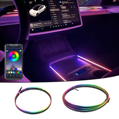 Carro RGB Symphony APP controle remoto carro interior tira decoração luz ambiente LED  - Imagem 1 de 4