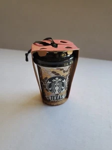 2015 Starbucks TEXAS Ceramic Cup Ornament Snakeskin HTF - Picture 1 of 7