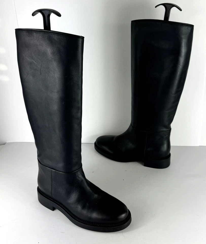 ¡Nuevo! & Other Stories Botas hasta la rodilla de cuero negro para mujer EU 36 US 6 $349 Foto 1 de 4