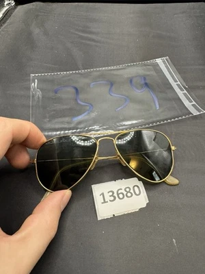 Gafas de sol Ray-Ban vintage de aviador (Bausch & Lomb) 52-14 raras pequeñas Foto 1 de 4