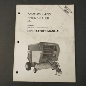 New Holland 853 Bedienungsanleitung 9/87 Händler Kopie ORIGINAL OEM - Bild 1 von 3