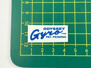 old school bmx decals stickers gen 1 odyssey gyro cup chrome blue clear - Bild 1 von 1