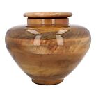 Hand Turned Stunning wooden mango Human Cremation urn for ashes memorial GRADE B