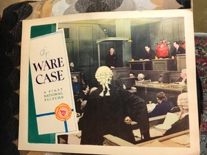 The Ware Case 1928 First National silent lobby card Stewart Rome