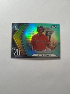2022 Bowman Chrome Top 100 Aqua Refractor Jeter Downs 021/125 Boston Red Sox - Bild 1 von 1