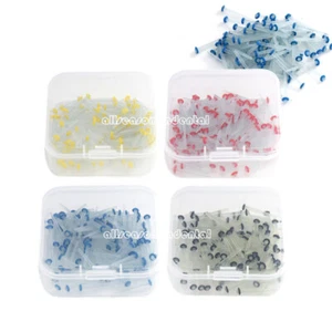 100X Dental Endo Quartz Fiber Post Root Canal Pins 1.2 1.4 1.6 1.8mm Screw Post - Picture 1 of 19