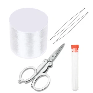 0.6-1.2mm Elastic Stretchy Beading Thread Cord Bracelet String For Jewellery Cle - Picture 1 of 17