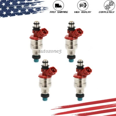 Inyector de combustible 4 piezas compatible con Toyota 4Runner 1994 1995 1992 SR5 2,4 L 23250-35040 Foto 1 de 4