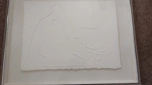 1980 R.C. Gorman Paper Cast Embossing Art Signed No. 8 of 40 SUPER RARE - Picture 1 of 9