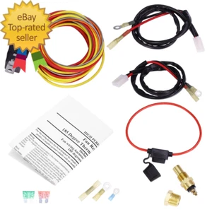 Dual Electric Cooling Fan Wire Harness Kit Electric Fan Wiring Kit 185 on 165 - Picture 1 of 8