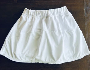 Z by Zella Girl - Love All Tennis Skort White Skirt Shorts Active Sporty XS 5 6 - Picture 1 of 3