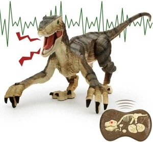 Velociraptor Remote Controlled Spinosaurus RC Dinosaur Walking Robot Toy - Picture 1 of 11
