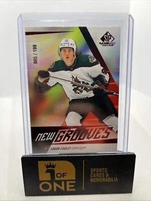 2023-24 UD SP Game - New Grooves #65/199 - Logan Cooley - Coyotes  - Image 1 of 2