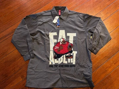 Vintage Platinum FUBU Fat Albert Button Up Gray Shirt Sz. XL Hip Hop 90's NWT - Image 1 of 4