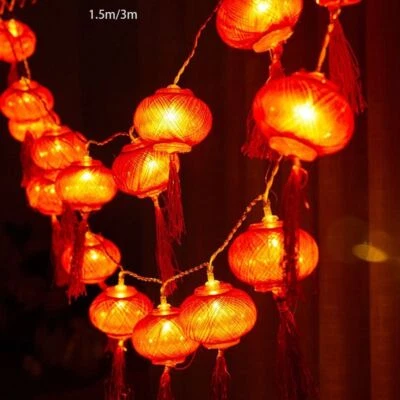 USB/Battery Powered Lantern String Light 3/1.5Meter Outdoor Latern Lights Decor - Image 1 of 4