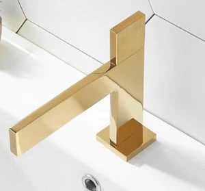 Grifo grifo lavabo lavabo lavabo caño mezclador frío caliente orificio de una sola manija - Imagen 1 de 15