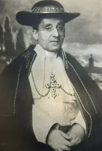 1915 Vintage 1. Weltkrieg Illustration Papst Benedikt XV - Bild 1 von 2