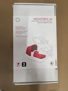 Bugaboo Donkey Tailored Fabric Set - Coral Red - Brand New - Picture 1 of 3