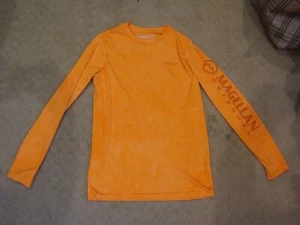 EUC Magellan L/S Fishing Performance  Orange  Shirt Youth L (14-16) - Picture 1 of 2