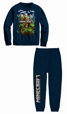 Minecraft ☆  Boys' 2-Piece Long Sleeve Top and Jogger Set ☆ Sizes XS-XL - Image 1 of 3