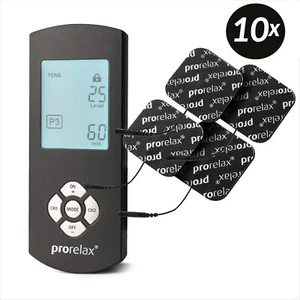 10x PRORELAX TENS/EMS Duo Comfort Blackline Elektrostimulationsgerät Reizstrom - Bild 1 von 8