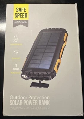 Power Bank Solar Charger 42800Mah Portable Charger, Solar Power Bank, FlashLight - Image 1 of 2