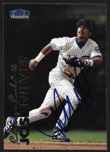1999 FLEER TRADITION U 120  Jose Nieves  CHICAGO CUBS  SIGNED AUTOGRAPH AUTO COA