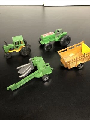Vintage Die Cast Farm Lot of Tractors & Implements W14 - Image 1 of 4