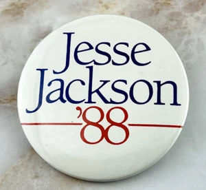 Vintage 1988 Jesse Jackson Presidential Campaign Button Pin - Political - Picture 1 of 5