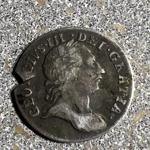Great Britain 1762 3 Pence Silver Coin:  George III T-485 Cover