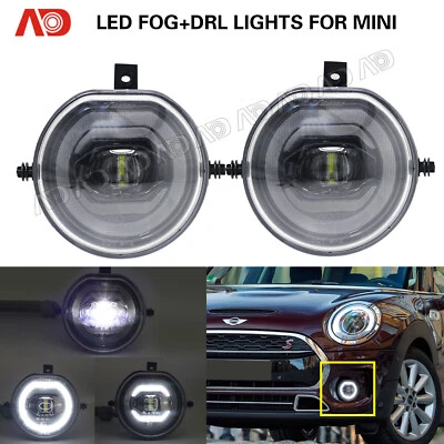 2x Lámpara antiniebla LED transparente para Mini Cooper F55 F56 F54 lámpara de estacionamiento de funcionamiento diurno Foto 1 de 4