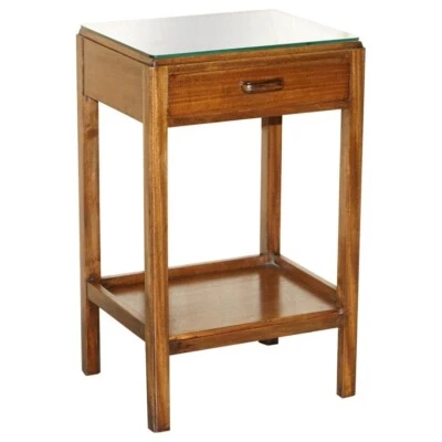 TALL MOSS PARTNERS 1952 MEDIADOS DE SIGLO MODERNO ROBLE INGLÉS LÁMPARA LATERAL MESA DE VINO Foto 1 de 4