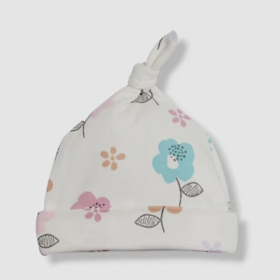 $13 Kissy Kissy Bebé Blanco Estampado Floral Gorro Talla Pequeña Foto 1 de 2