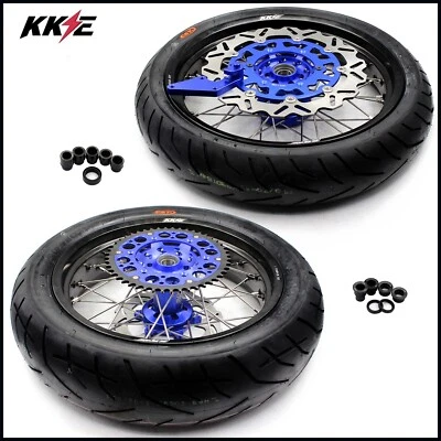 KKE 3.5/4.25 For YAMAHA YZ250F 01-25 YZ450F YZ125/250 Supermoto Wheels CST Tires - Image 1 of 4