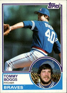 1983 Topps Atlanta Braves Baseball Card #649 Tommy Boggs